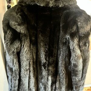 Vintage G Cassarette Faux fur coat